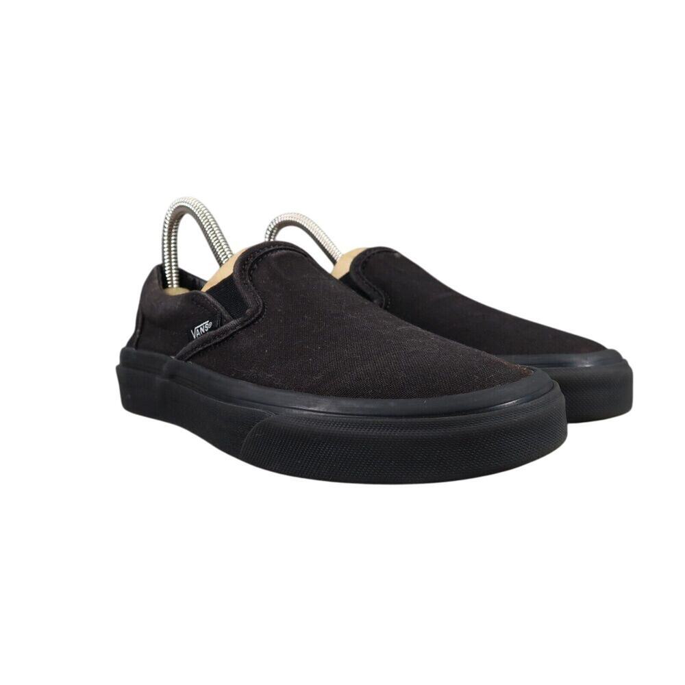 Vans Shoes Womens 6.5 Sneakers Classic Slip On Casual Black Canvas Skate Active
